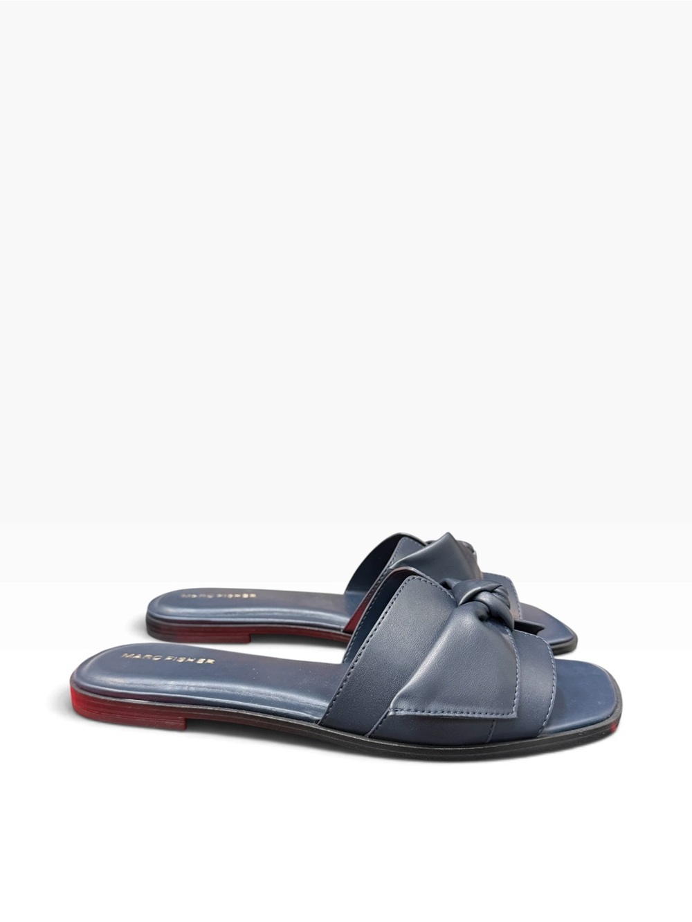Brand new in box Marc Fisher Finey Slip-On Flat Sandal, Dark Blue 11M